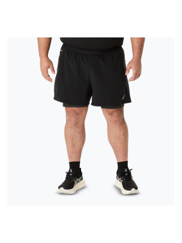 Мъжки къси панталони за бягане ASICS Road 2N1 5IN black/graphite grey