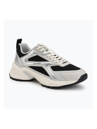 Дамски обувки Calvin Klein HW0HW03140 Hike Run Stripe Mesh Met black/silver/light grey