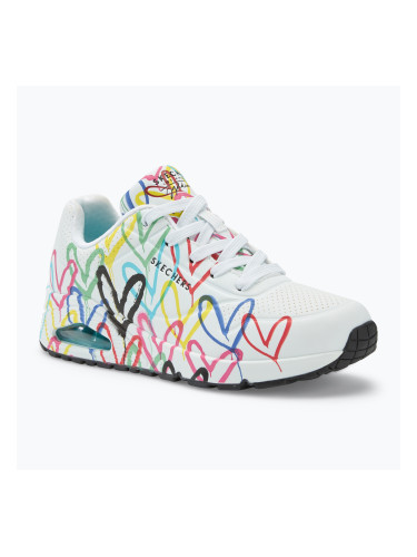 Дамски обувки SKECHERS JGoldcrown Uno Spread The Love white/multicolor
