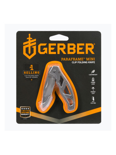 Нож за пътуване Gerber Paraframe Mini Folder Fine Edge silver 22-48485