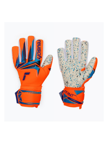 Вратарски ръкавици Reusch Attrakt Fusion NC shocking orange/blue