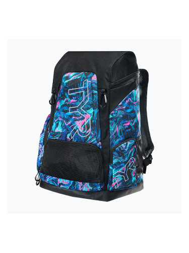 Раница за плуване TYR Alliance Printed 45 l blue/pink marmais