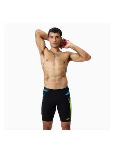 Мъжки шорти за плуване тип клин Speedo Endurance+ MAX Splice black/hyper yellow