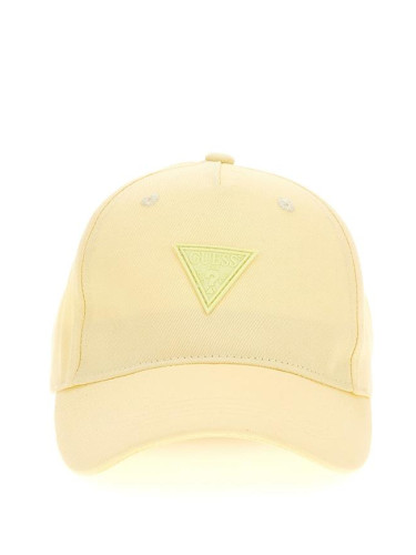 Детска шапка в жълт цвят с лого Guess