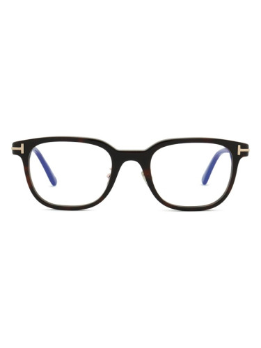 Tom Ford FT6022-D-B 052 52 - диоптрични очила, правоъгълна, дамски, кафяви