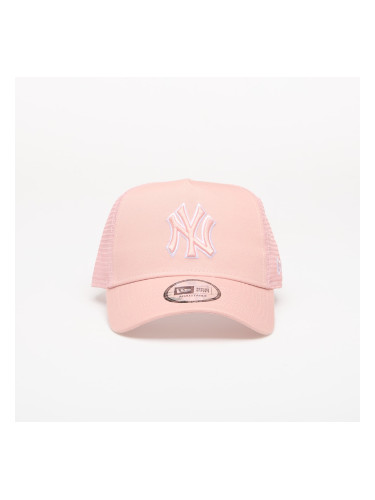 Шапка New Era 9FORTY AF Trucker Outline New York Yankees Pink Rouge/ Optic White Universal