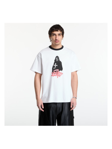 Тениска PLEASURES Reaper Ringer White L