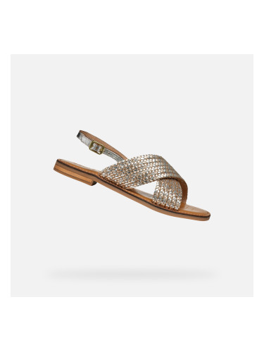 Silver Women's Sandals Geox Maddalusiac - Women's