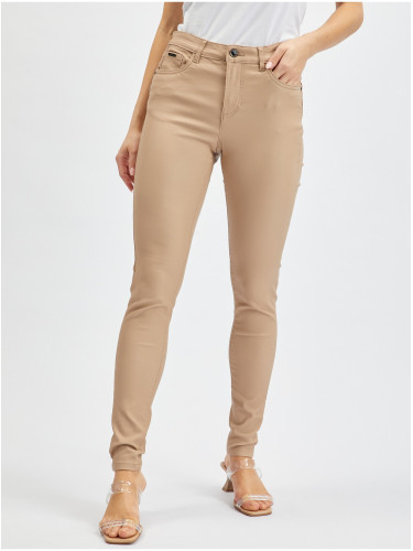 Orsay Beige Women Skinny Fit Pants - Women