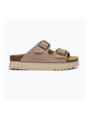 Scholl Lucie Suede dark beige дамски джапанки