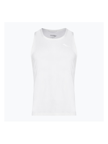 Мъжки потник за бягане Saucony Stopwatch Singlet white