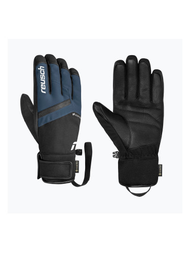 Мъжки скиорски ръкавици Reusch Booster Gore-Tex black/dress blue