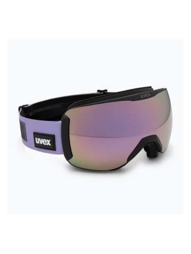 Предпазни ски очила UVEX Downhill 2100 CV black matt/mirror lavender green