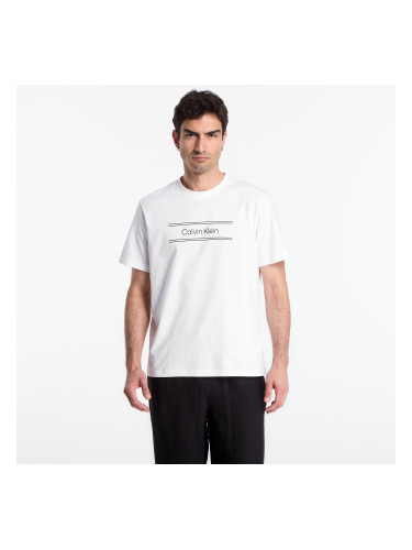 Тениска Calvin Klein Ss 20S Eu Spw Standard Graphic Tee Bright White L