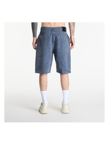 Къси панталони Daily Paper Washed Monogram Woven Shorts Blue Wing Teal XS