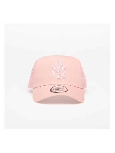 Шапка New Era 9FORTY AF Trucker Outline New York Yankees Pink Rouge/ Optic White Universal