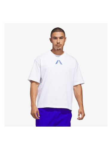 Тениска adidas Anthony Edwards Believe That T-Shirt White/ Lucid Blue L