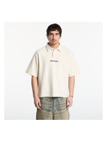 Тениска PLEASURES Cable Polo Ecru S