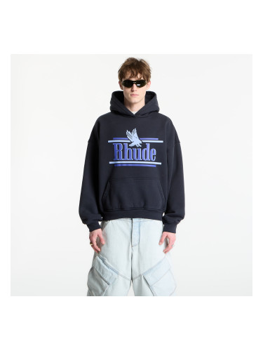 Суитшърт Rhude Rossa Hoodie Vintage Black/ Blue S