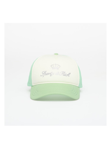 Шапка Sporty & Rich Juicy Crown Trucker Hat White/ Sage Universal