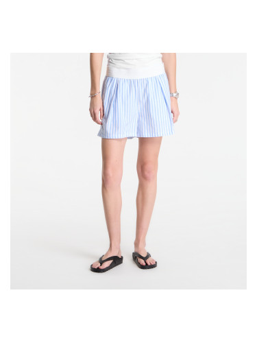Къси панталони Nike Sportswear Chill Poplin Women's Loose Stripe Shorts Lt Photo Blue/ Hydrogen Blue/ Summit White L