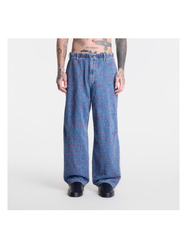 Дънки PLEASURES Strokes Denim Parachute Pants Indigo L