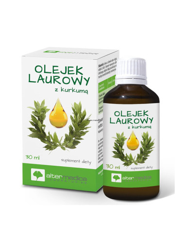 Масло от лаврово дърво (дафинов лист) с куркума 30 ml | Alter Medica