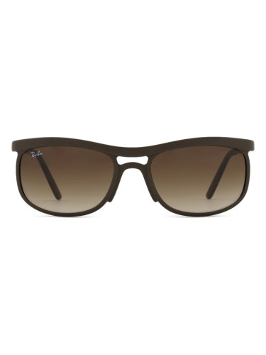 Ray-Ban RB4452 612413 59 - правоъгълна слънчеви очила, unisex, кафяви
