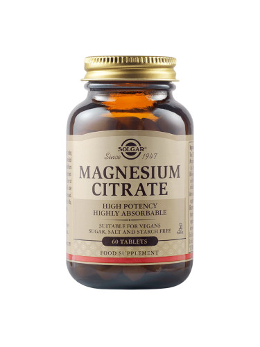 SOLGAR - Magnesium Citrate 200 mg - 60 таблетки