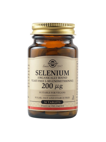 SOLGAR - Selenium 200 mcg - 50 таблетки