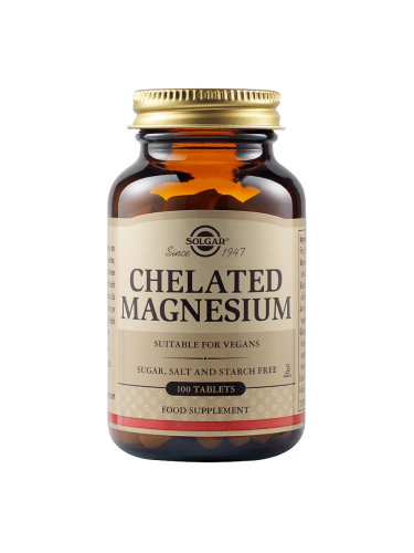 SOLGAR - Chelated Magnesium 100 mg - 100 таблетки