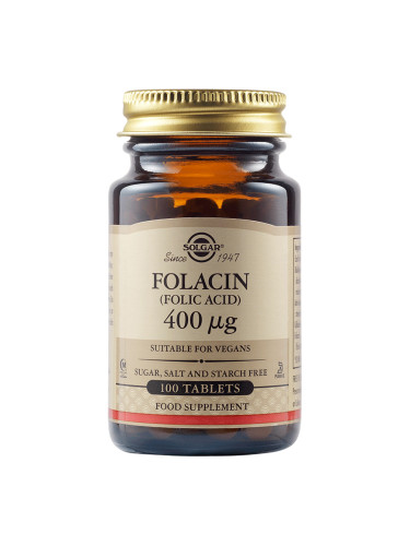 SOLGAR - Folacin Folic Acid 400 mcg - 100 таблетки
