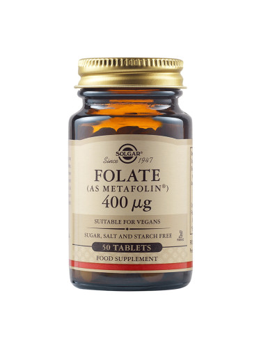 SOLGAR - Folate 400 mcg - 50 таблетки