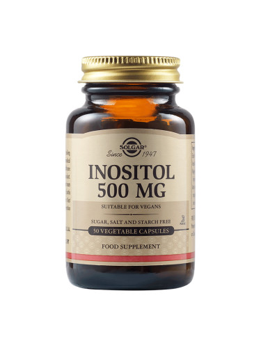 SOLGAR - Inositol 500 mg - 50 веган капсули