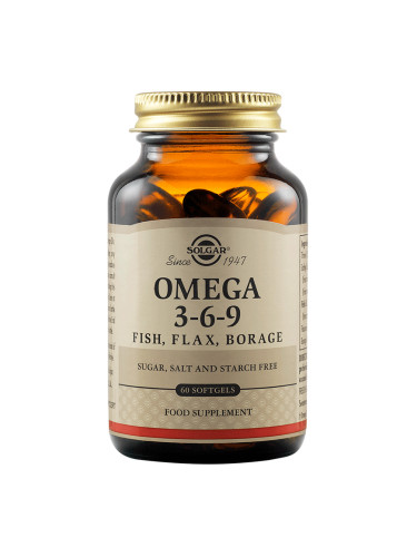 SOLGAR - Omega 3-6-9 - 60 меки капсули