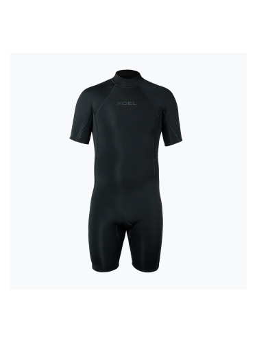 Мъжки неопреннов костюм за плуване Xcel Axis Back Zip Spring 2 mm SS black