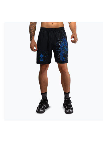 Мъжки тренировъчни шорти Venum Thunder Dragon Training Black/Royal Blue
