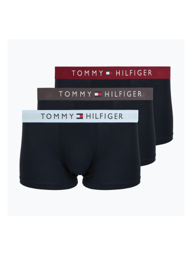 Мъжки боксерки Tommy Hilfiger Trunk WB 3 pairs dark ash/brzy blue/rouge