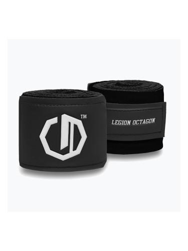 Боксьорски бандажи Octagon Legion Supreme 300 cm black/white