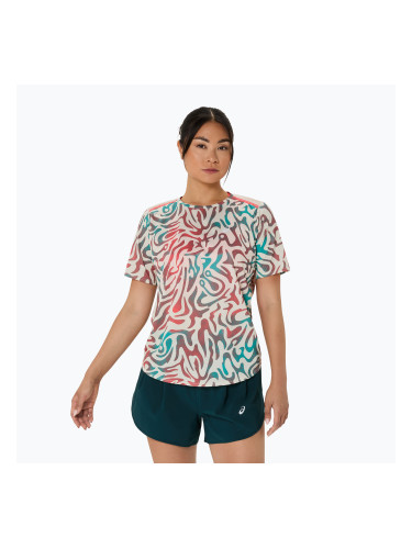 Дамска тениска за бягане ASICS Road All Over Print Top birch