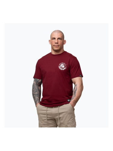 Мъжка тениска Pitbull Dog SD burgundy