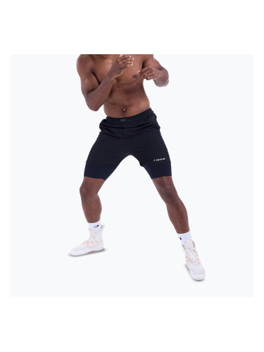 Мъжки тренировъчни шорти BOXRAW Sparring Club 2-in-1 black