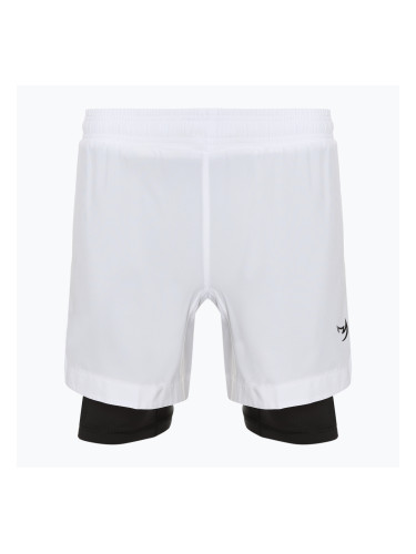 Мъжки шорти за тренировка FUMETSU Origins Dual Layer white