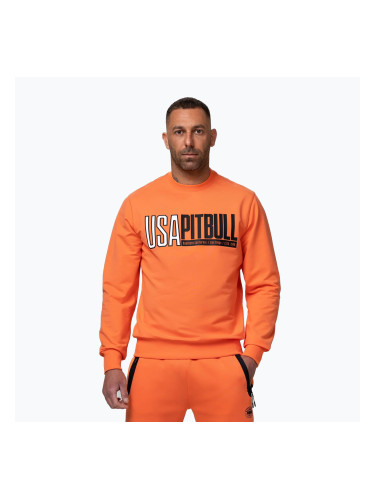 Мъжки суитшърт Pitbull USA Crewneck Sweatshirt fluo orange