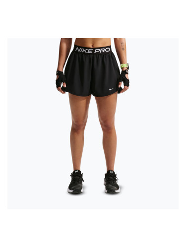 Дамски тренировъчни шорти Nike Pro 2in1 black/white