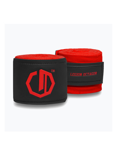Боксьорски бандажи Octagon Legion Supreme 400 cm red
