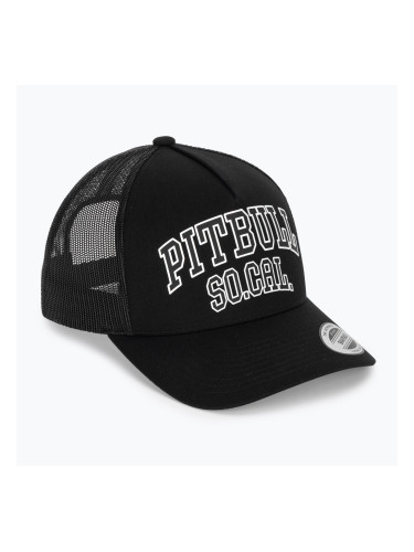 Czapka z daszkiem męska Pitbull SO.CAL. Retro Trucker black/black/white