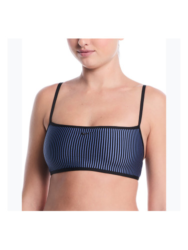 Горнище от бански костюм Nike Ripple Texture Bralette Classic Bikini slate