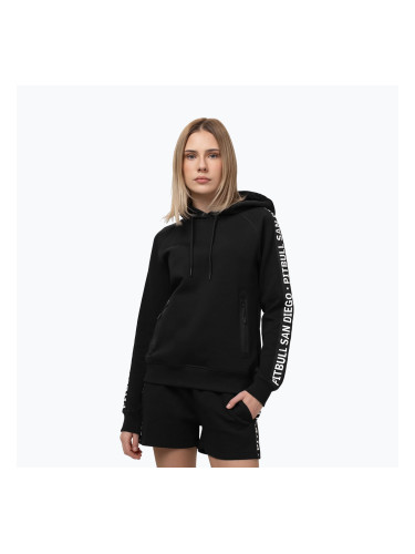 Дамски суитшърт Pitbull Explory Tape Hooded black