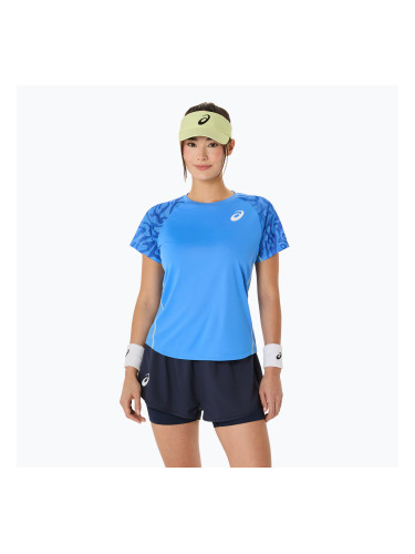 Дамска тенис фланелка ASICS Game Top blue coast